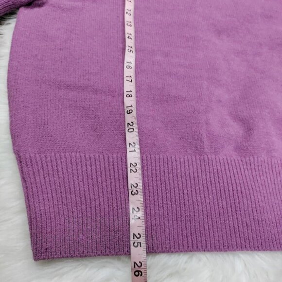 Ann Taylor Womens Purple Woolblend Turtleneck Sweater XXL Made In Cambodia - Picture 7 of 11